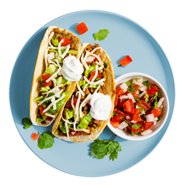 Tacos with salsa